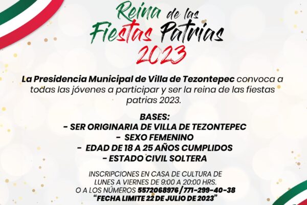 fiestas patrias villa de tezontepec 2023